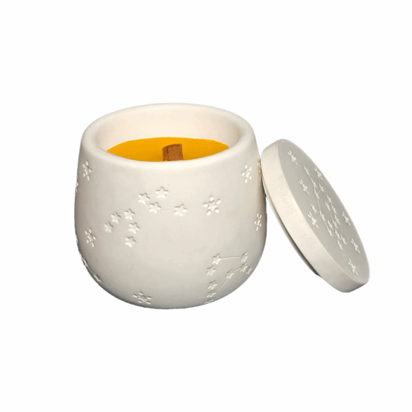 K2W – Aromatizēta sojas vaska svece ģipša konteinerā, dažādi varianti - Image 6