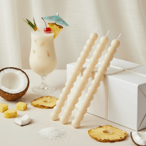 3 stearīna sveces, krāsu & aromātu izvēle (C31)