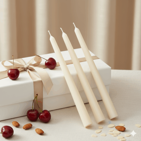 3 stearīna sveces, krāsu & aromātu izvēle (C33)