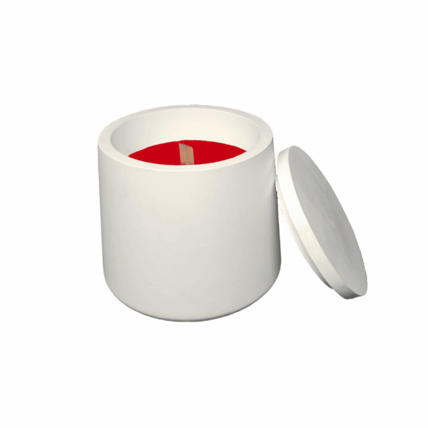 K21B – Scented soy wax candle in plaster container, various options (Copy) - Image 2