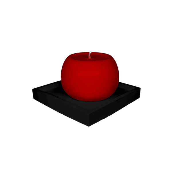 K23B – tray candle holder and pillar candle, various options - Image 2