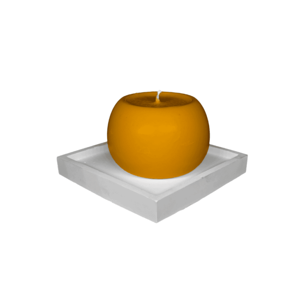K23W – tray candle holder and pillar candle, various options - Image 3