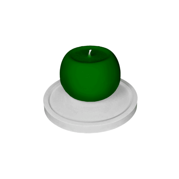 K25W – tray candle holder and pillar candle, various options - Image 3