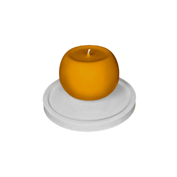 K25W – tray candle holder and pillar candle, various options - Image 4