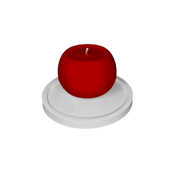 K25W – tray candle holder and pillar candle, various options - Image 2