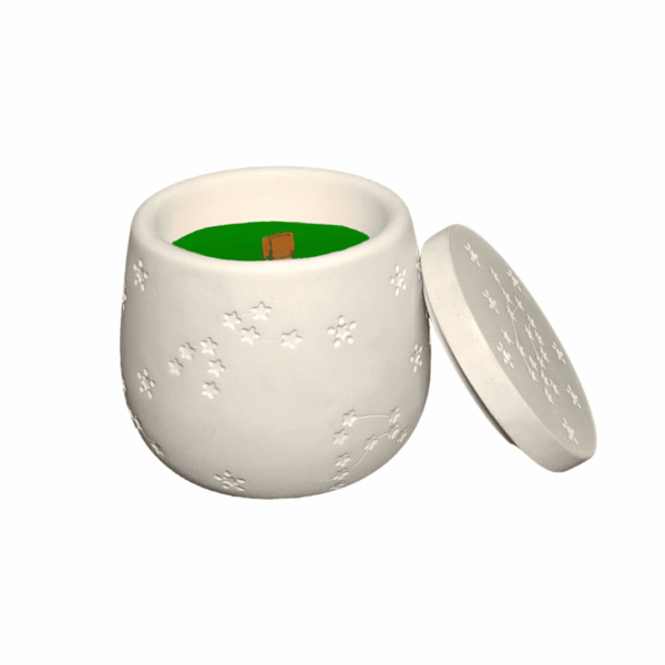K2W – Scented soy wax candle in plaster container, various options - Image 4