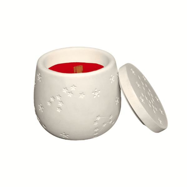 K2W – Scented soy wax candle in plaster container, various options - Image 2