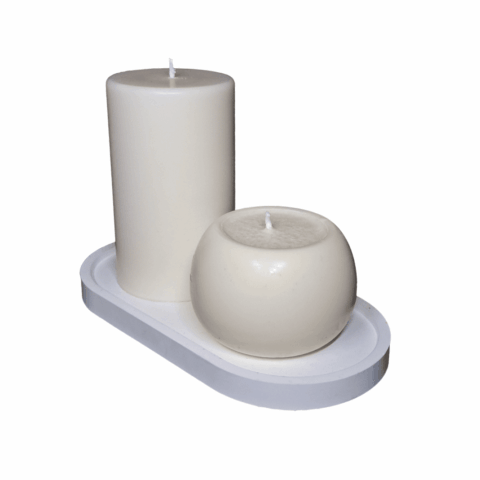 K3W – paplātes svečturis un 2 stāvsveces, dažādi varianti