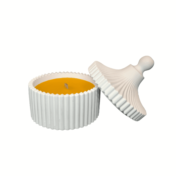 K4W – Scented soy wax candle in plaster container, various options - Image 3