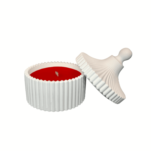 K4W – Scented soy wax candle in plaster container, various options - Image 2