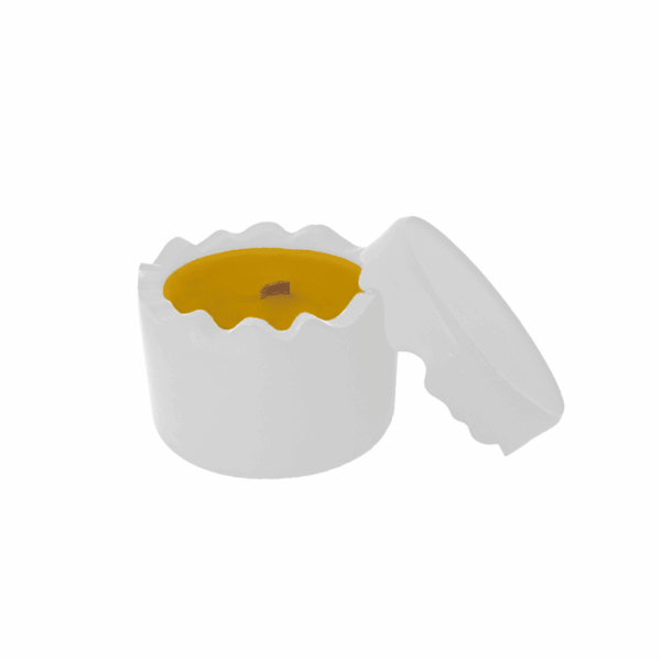 K9W – Scented soy wax candle in plaster container, various options - Image 3