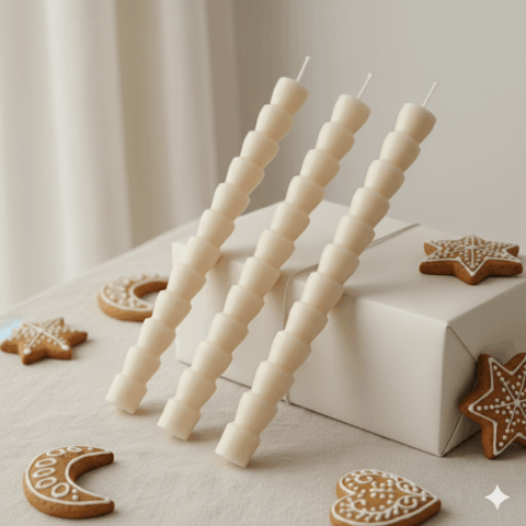 3 stearīna sveces, krāsu & aromātu izvēle (C32)