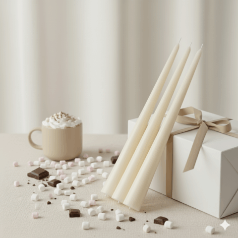 3 stearīna sveces, krāsu & aromātu izvēle (C35)