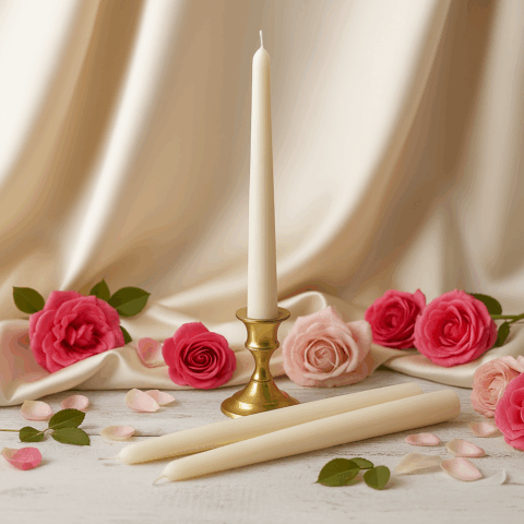 3 stearīna sveces, krāsu & aromātu izvēle (C37)