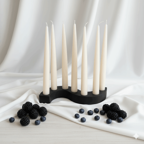 Svečturis un 7 sveces, krāsu & aromātu izvēle (K18B)