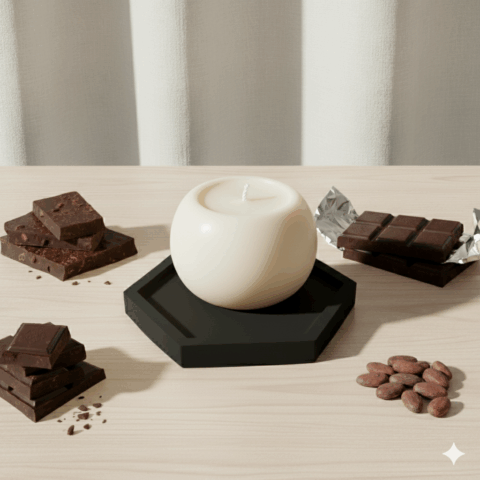 Paplāte un svece, krāsu & aromātu izvēle (K24B)