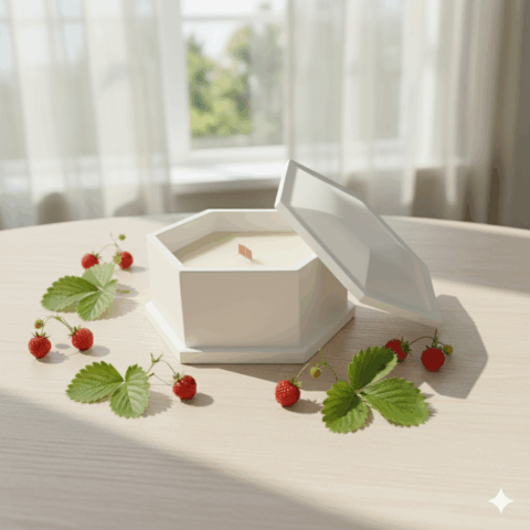 Soy wax candle, color & scent options (K32W)